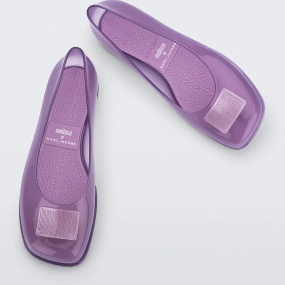 NWT! Marc Jacobs X Melissa Ruby Flats - Size 7  (Lilac) - Picture 2 of 7